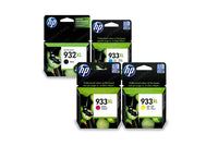 סט 4 ראשי דיו מקוריים HP 932XL+HP933XL