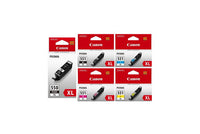 סט 5 ראשי דיו מקוריים גדולים קנון CANON CLI551C/M/Y/BKXL +PGI550BKXL