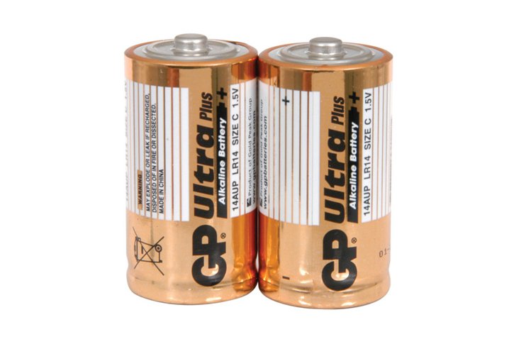 סט 2 סוללות אלקליין GP-בינוני C