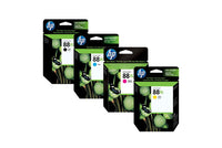 סט 4 ראשי דיו מקוריים HP 88XL