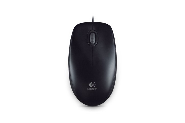 עכבר חוטי LogiTech B100-שחור