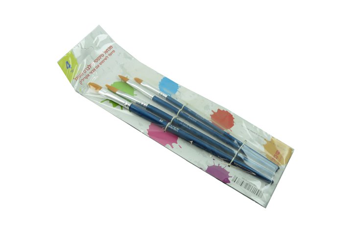 סט מכחולים 579-4 ראש שטוח