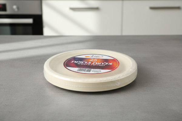 צלחת פלסטיק חד פעמית דנטס -9``