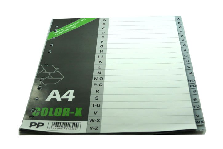 חוצצים פלסטיק ABC אנגלית P.P  - A4
