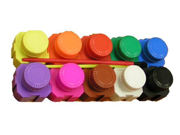 סט 6 צבעי גואש נוצצים