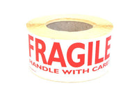 גליל מדבקות FRAGILE - בגליל 500 מדבקות