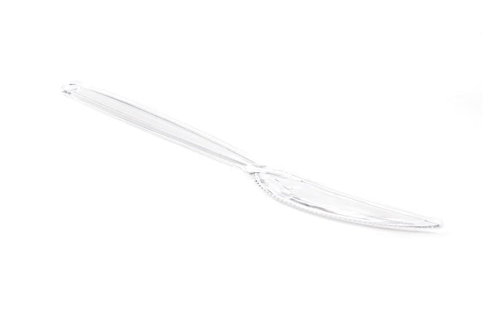 סכין חד פעמית דנטס -50 יחידות שקוף