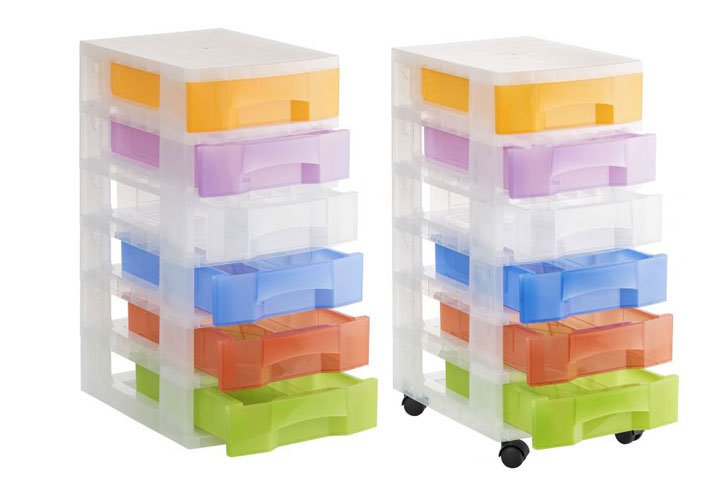 ארגז 6 מגירות Storage Towers 1006 - בית שקוף