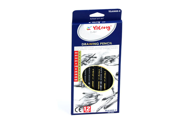 סט 12 עפרונות שרטוט