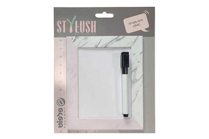 לוח מחיק ללוקר סטיילוש שיש ורוד