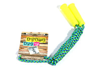 חבל קפיצה ידיות פלסטיק