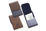 מארז מהודר לכרטיסי ביקור אלומיניום ועור מבית המותג גבעוני