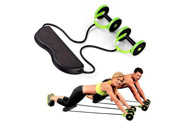 משטח רולר עם רצועות התנגדות לידיים AB ROLLER