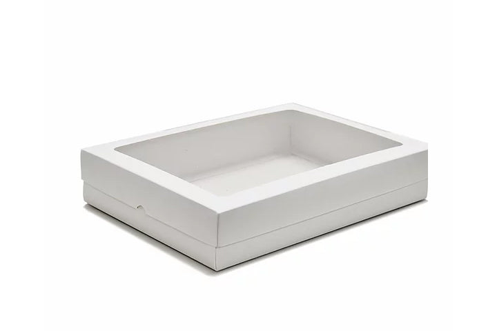 תחתית קרטון לבן מכסה חלון לבן 35-25-7