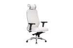כסא מנהל ארגונומי Samurai KL-3.04  מושב מרופד ונח - לבן ברבור