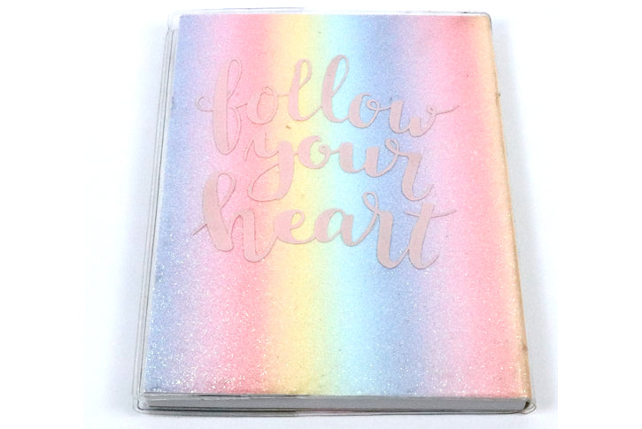 מחברת כריכה רכה גליטר מתחלף - גודל A5