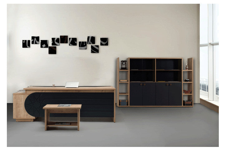 שולחן עבודה Selçuklu כולל הרחבה 235 ס``מ צבע UD/ANTHRACITE שלוחה צד שמאל