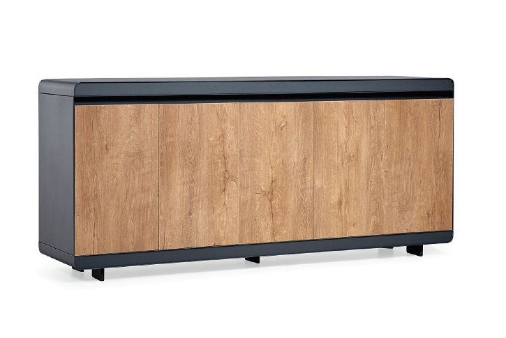 כוננית למשרד 3 דלתות DIAMOND צבע חום טבעי רוחב 120 ס``מ