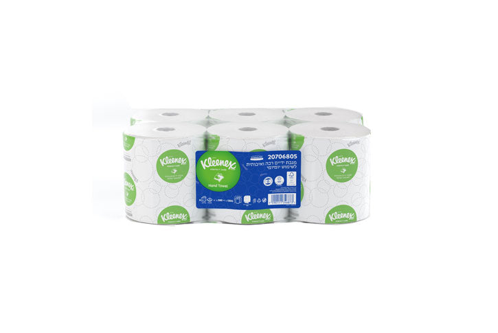 6 יח ` מגבת ידיים בגליל Kleenex  מק``ט 6805