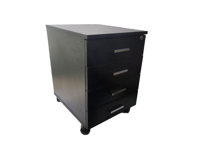 ארגז 4 מגירות נייד צבע שחור