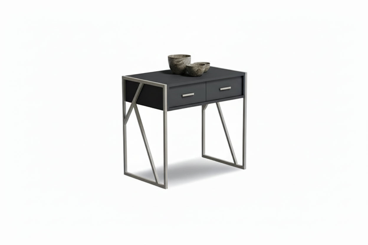 ארונית צדדית לשולחן WAW רוחב 80 ס``מ צבע אפור כהה