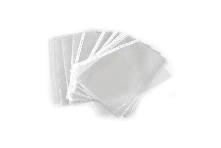 ניילון פס לבן שמרדף-40 מיקרון 100 יח` גודל פוליו