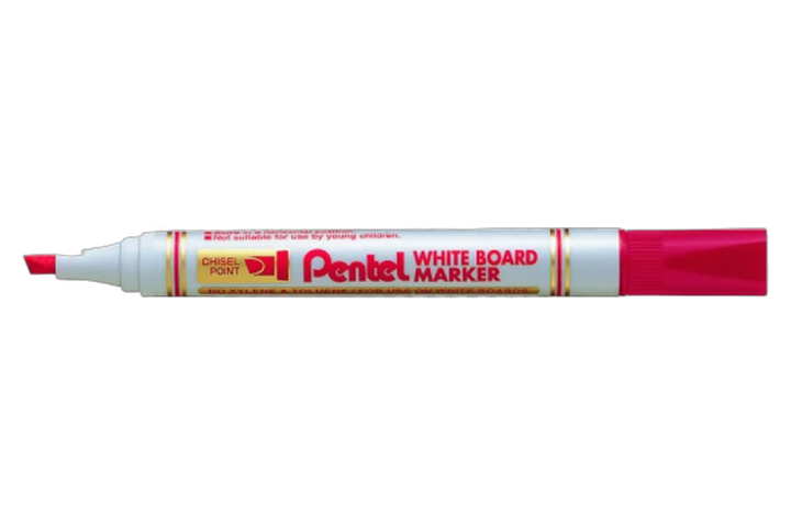 טוש ללוח מחיק קטום PENTEL MW86 אדום