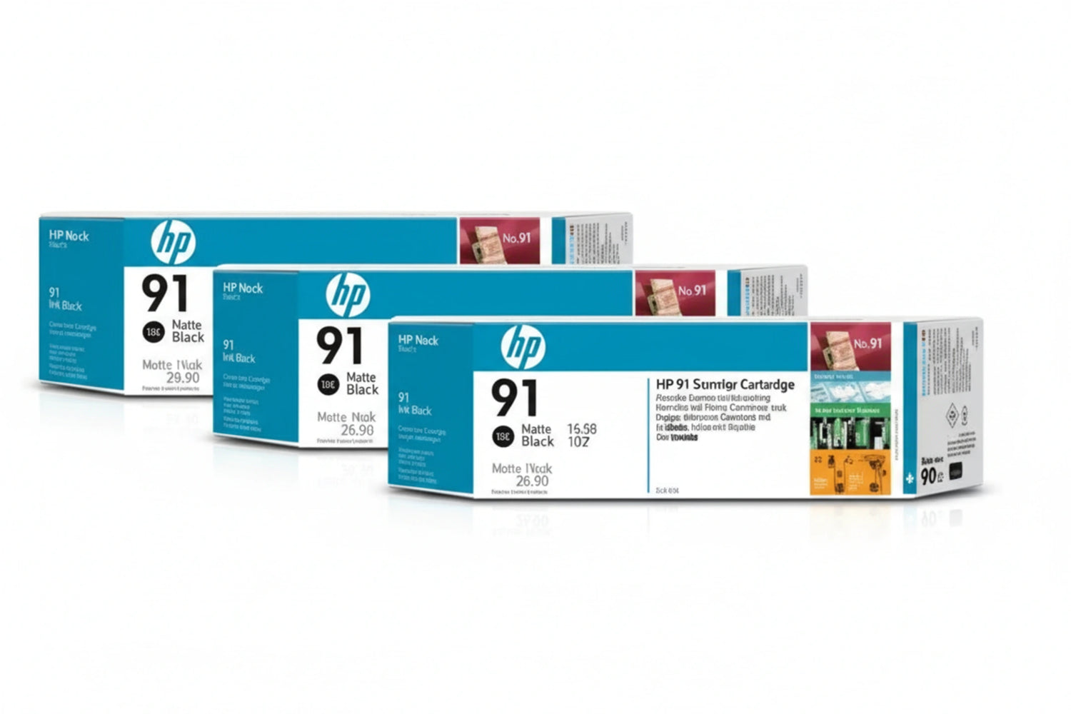 C9480a No.91 3-pack 775 Matte Black