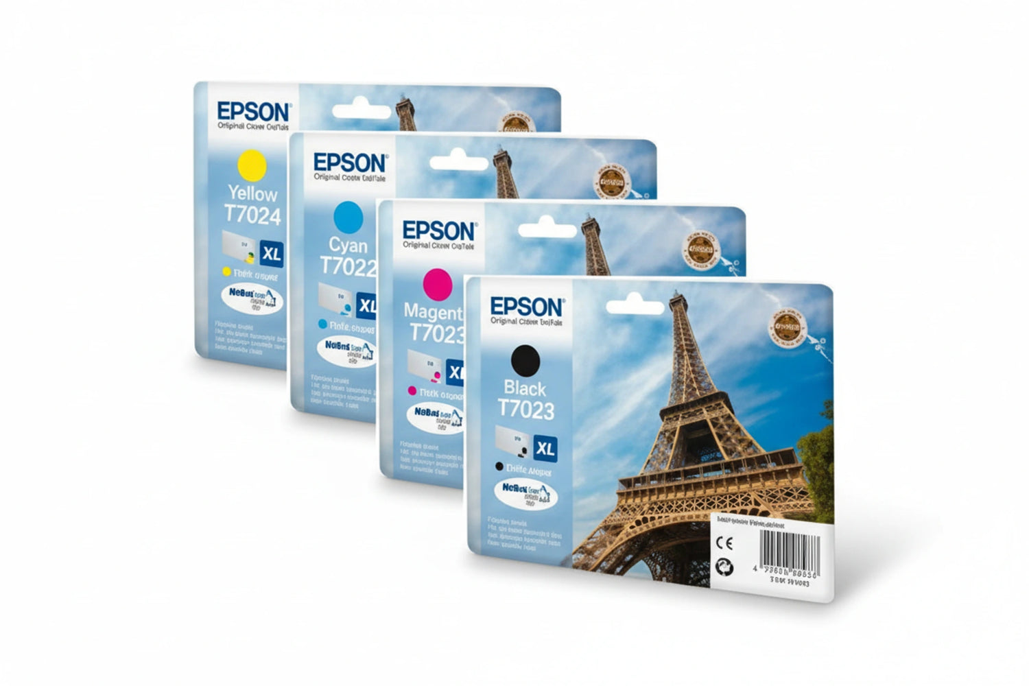סט ראשי דיו מקוריים EPSON T7021-2-3-4
