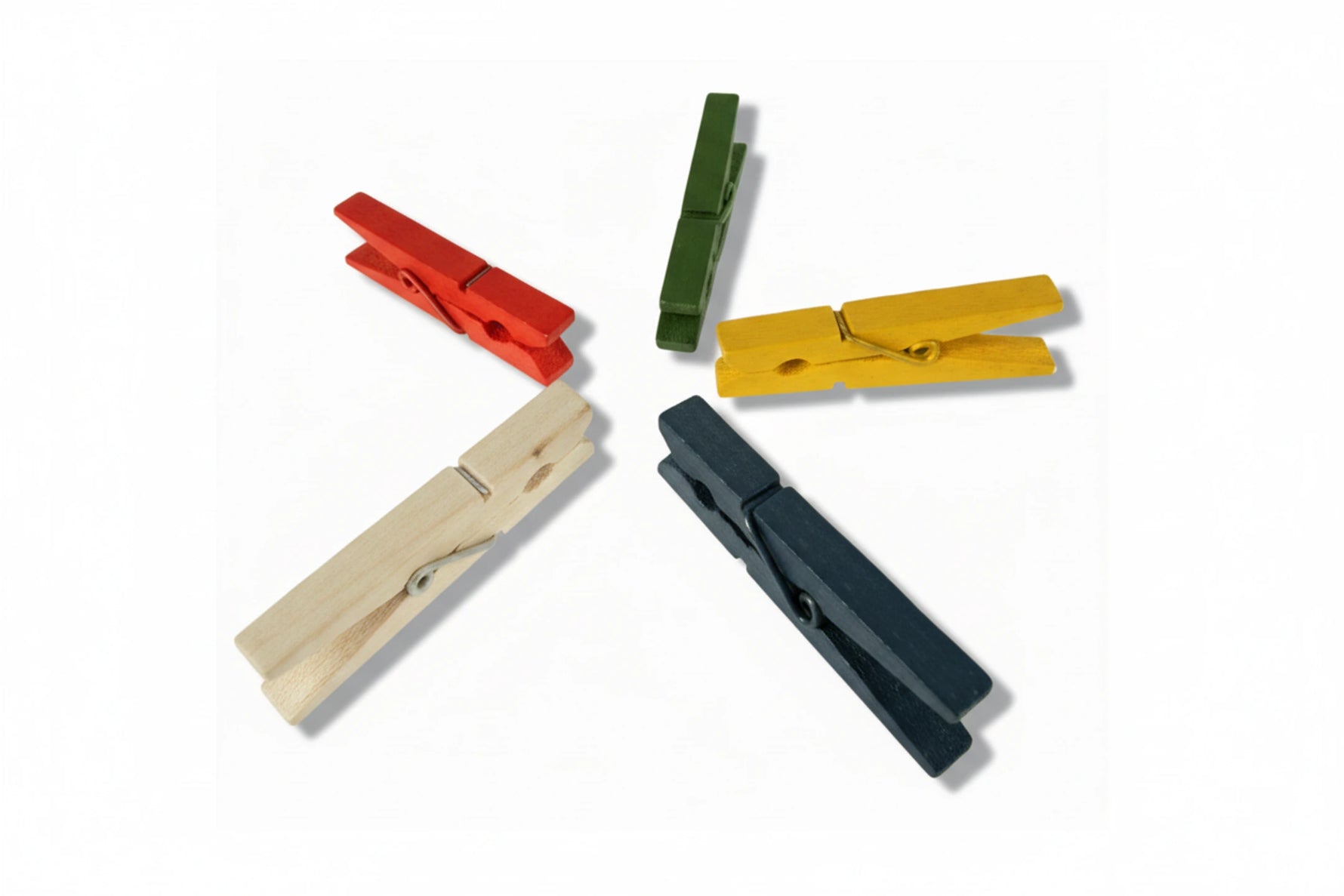 אטב עץ טבעי-24 יח` 45 מ``מ