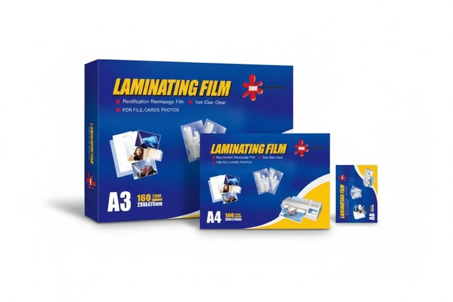 מארז למינציה-חמה 125 מיקרון , 65/95 ממ ,מאה יח`