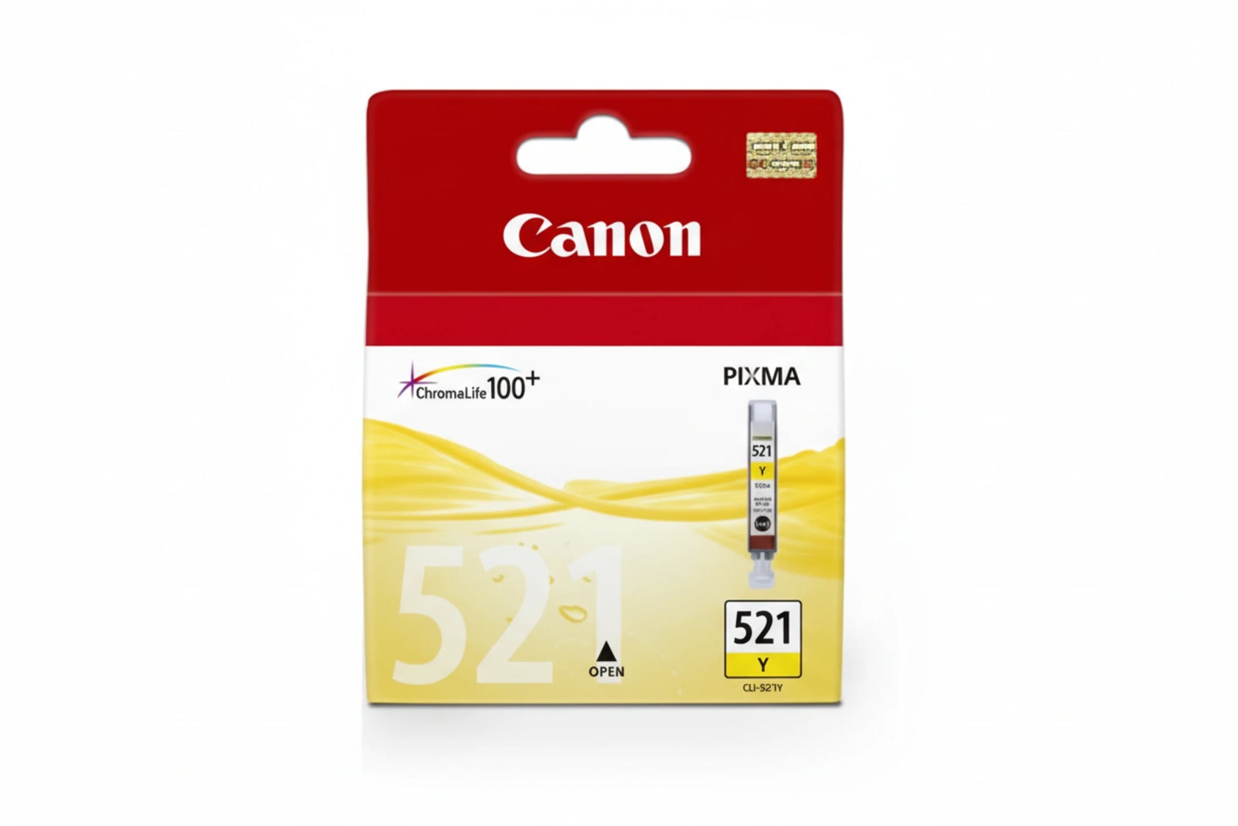 ראש דיו מקורי קנון צהוב CANON CLI-521Y