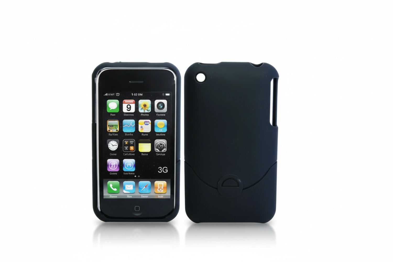כיסוי מעוצב עבור iPhone 3G, iPhone 3GS-שחור