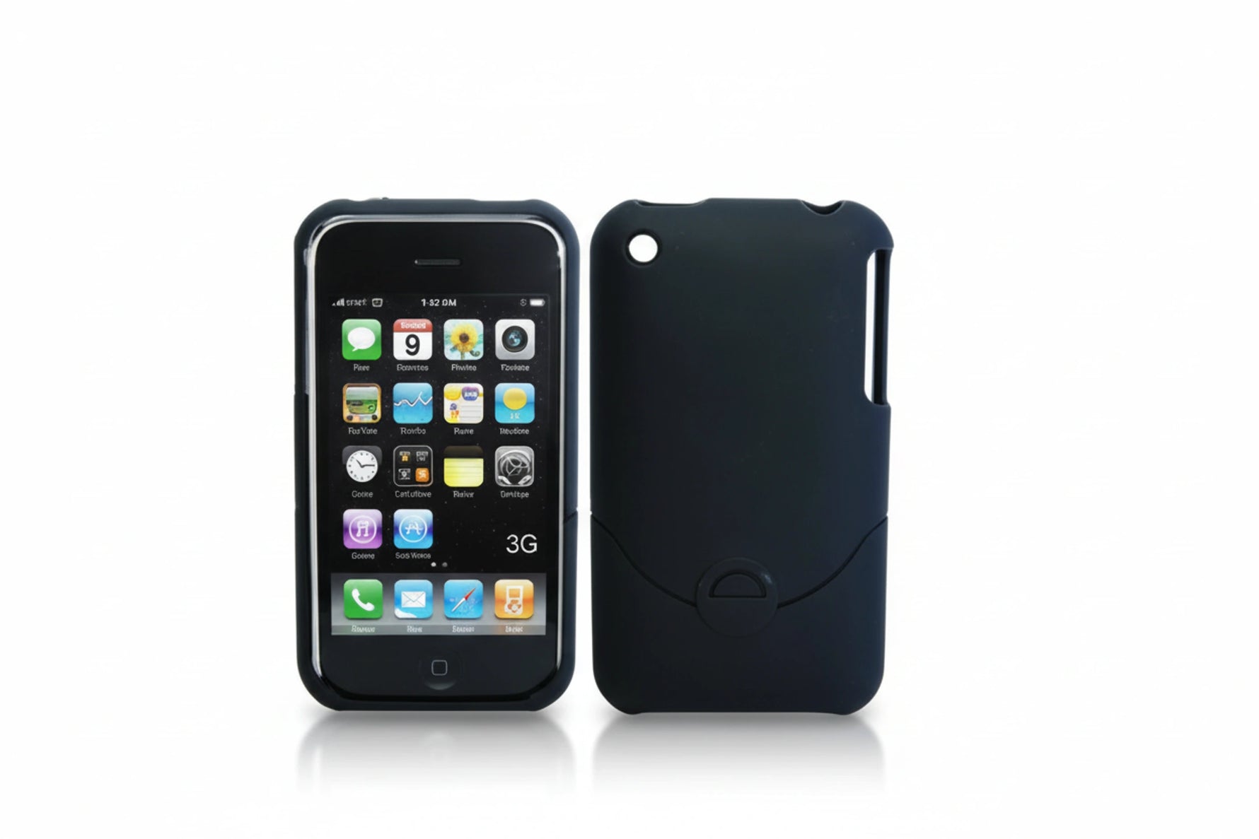 כיסוי מעוצב עבור iPhone 3G, iPhone 3GS-שחור