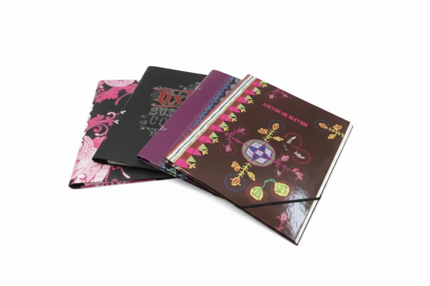 סדרן מכורך מעוצב  תת-1/6 A4 אנגלית ללא קלפה