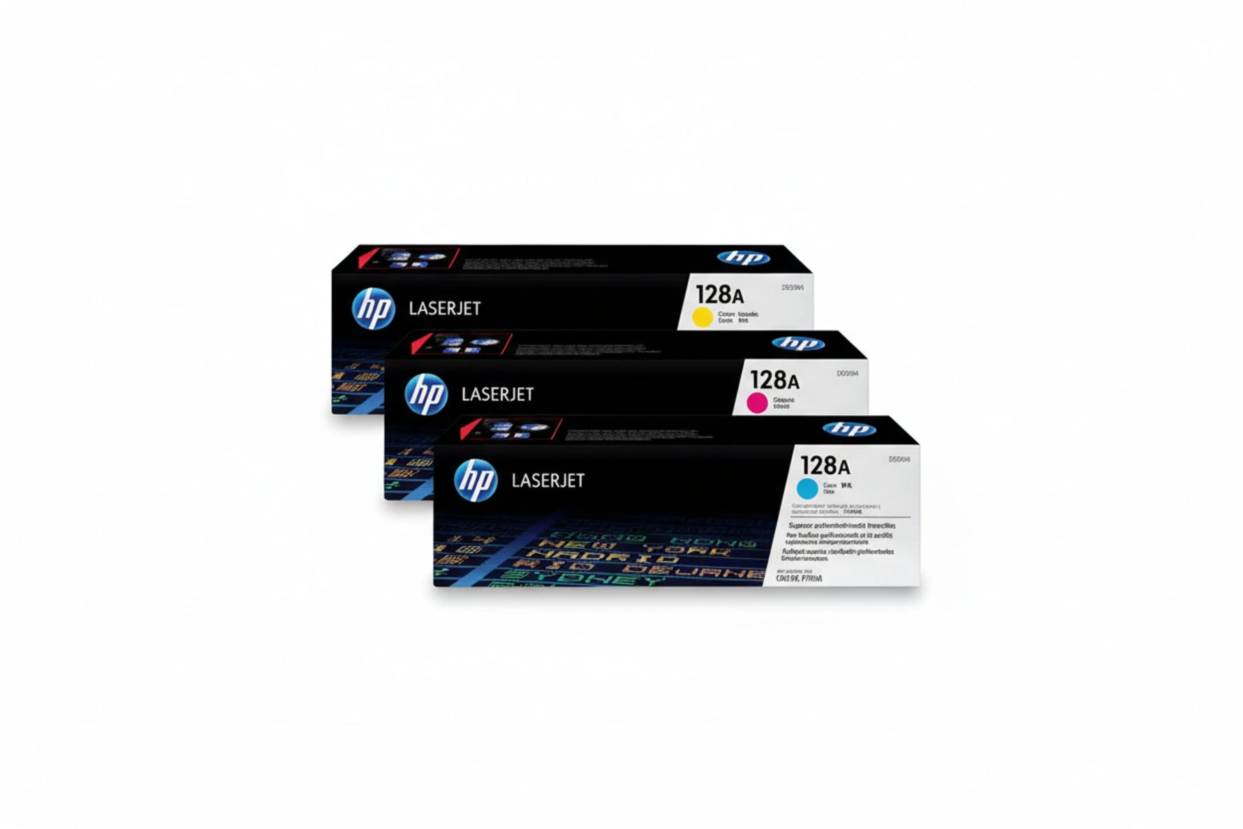 סט 3 טונרים מקוריים  CF371AM HP מספיק ל-1,300 דף (HP 128A)