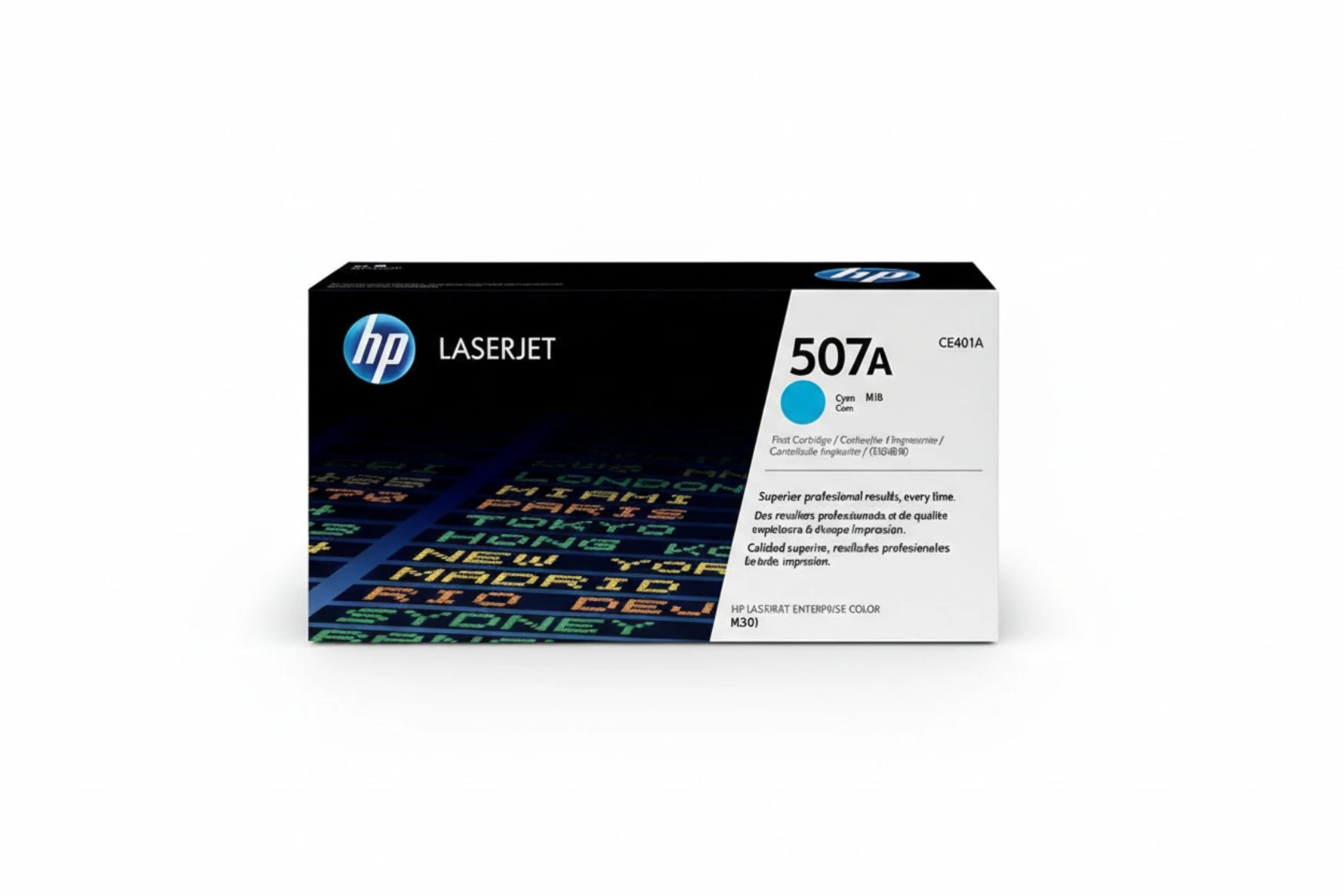 טונר ציאן מקורי HP CE401A מספיק ל-6,000 דף (HP 507A)