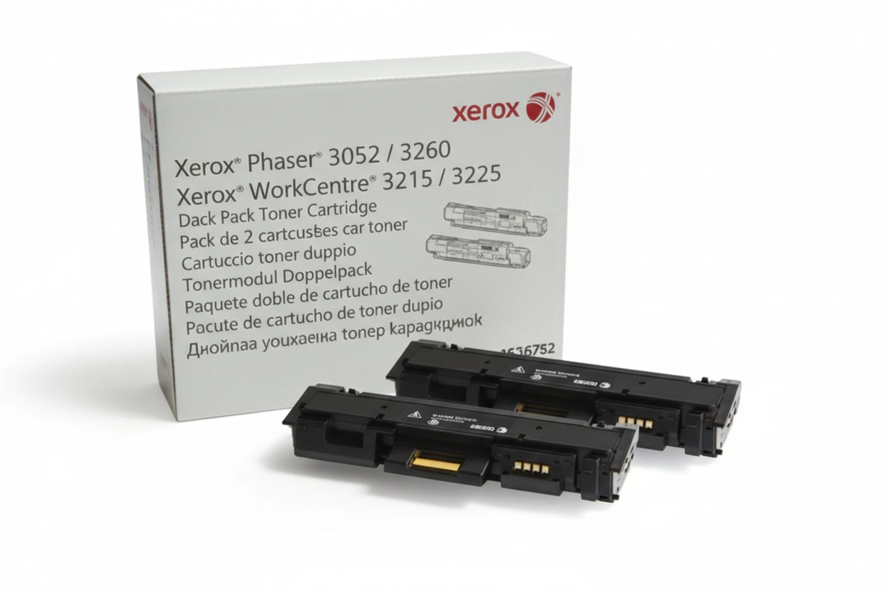 אריזה זוגית טונר שחור מקורי XEROX 106R02782