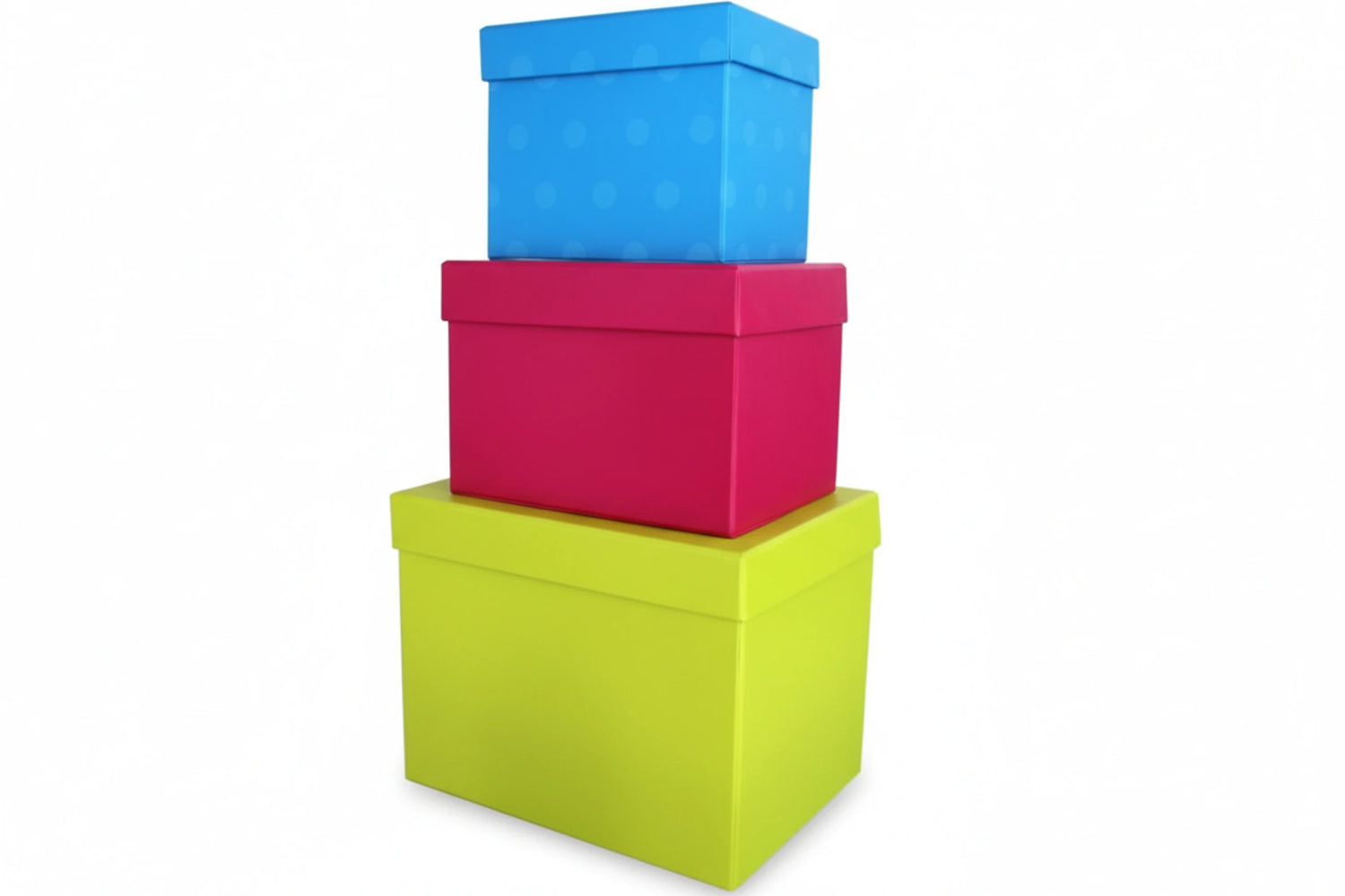 סט 6 קופסאות ריבוע לאיחסון זוהר