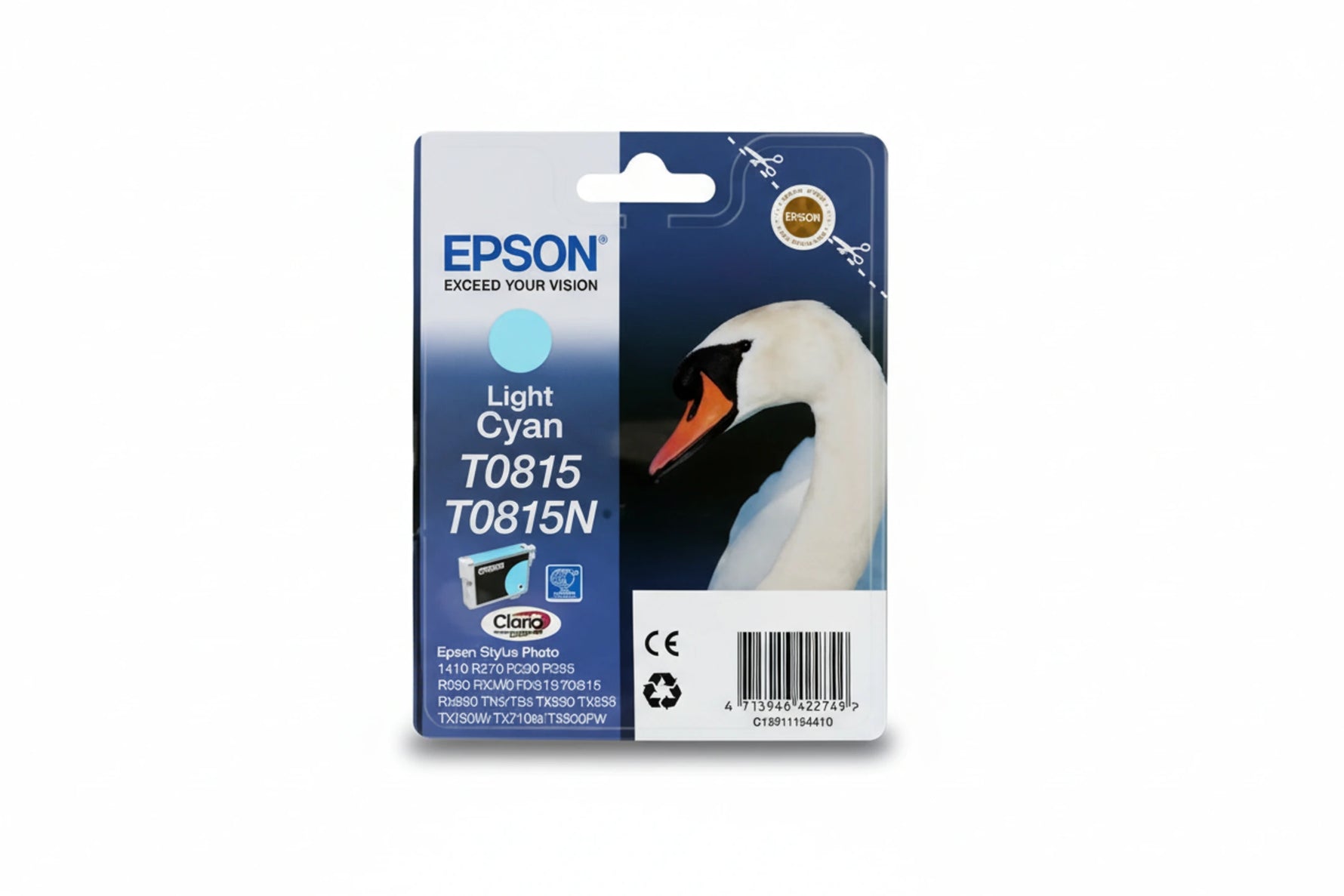 ראשי דיו ציאן-לייט מקורי EPSON T0815