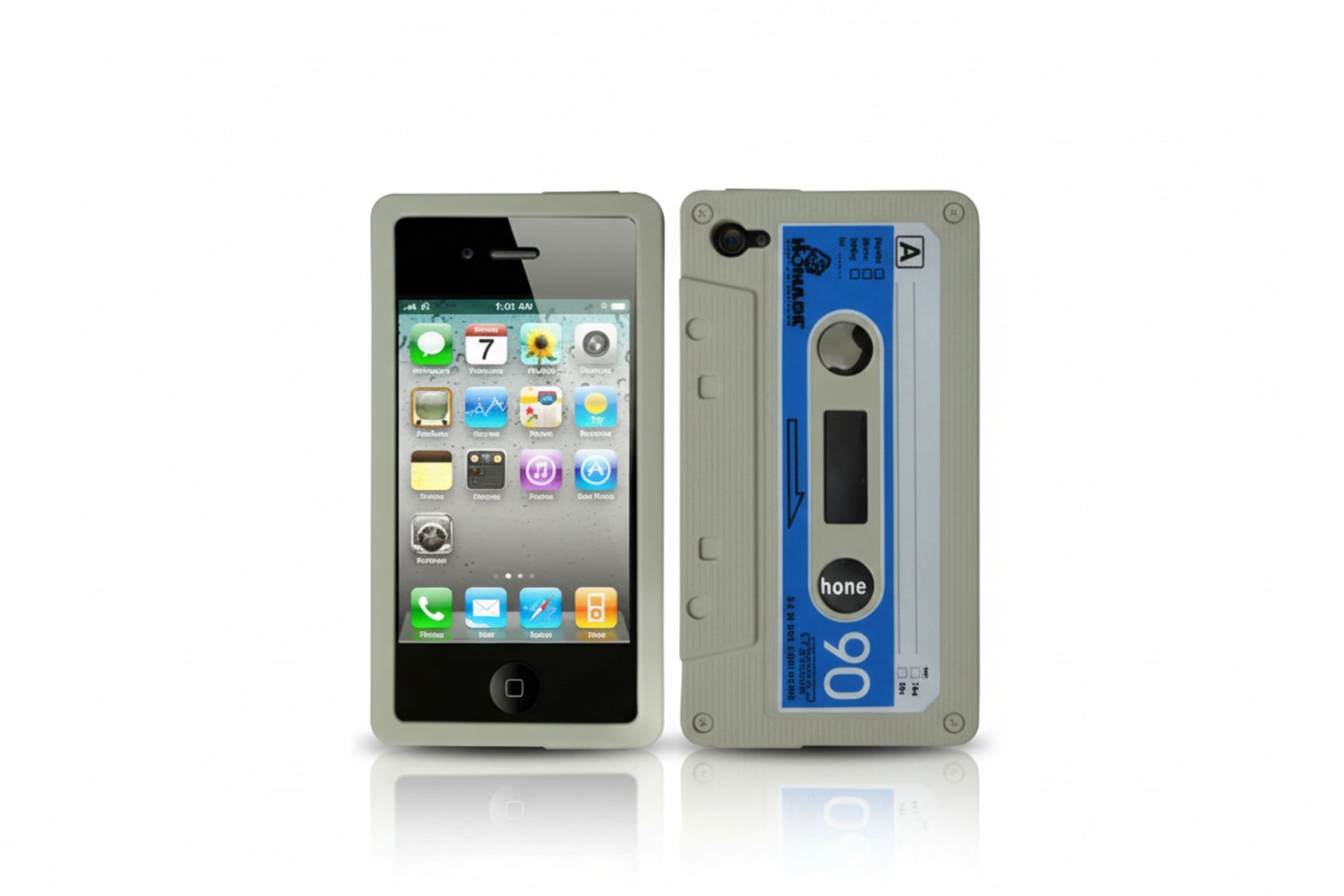 כיסוי מגן בסגנון קלטת עבור iPhone 4-בז`