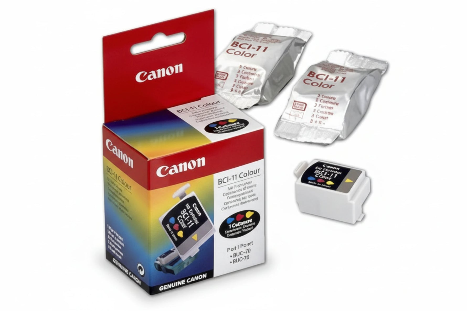 ראש מילוי מקורי צבע  CANON BCI11C - מארז 3 ראשים
