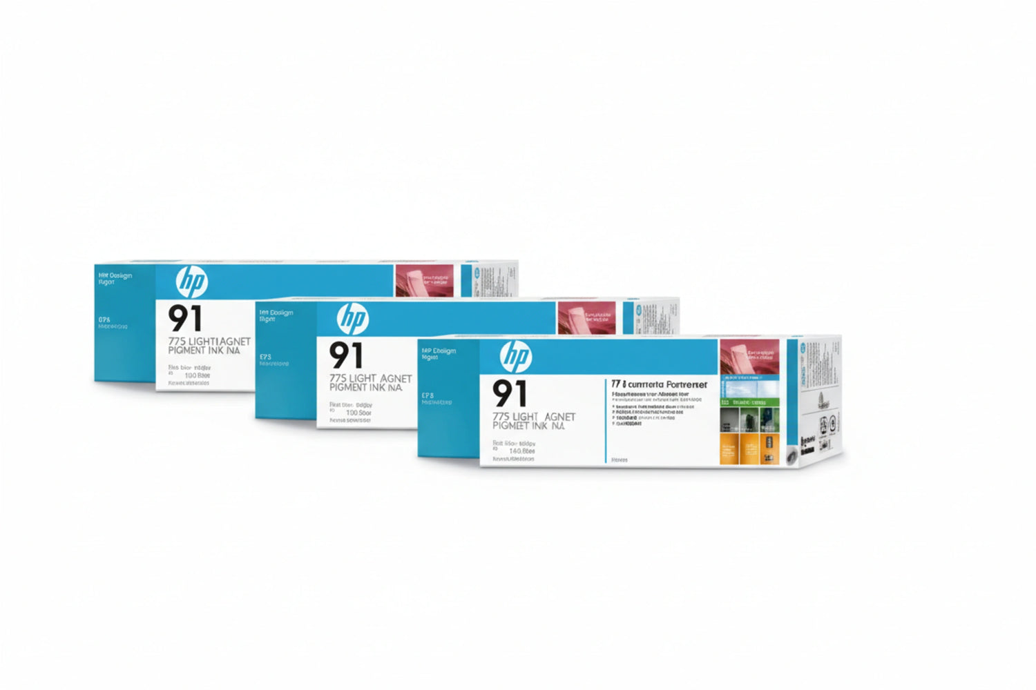 C4987A No.91 3-pack 775 Light Magenta Pigment