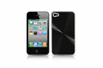 כיסוי פלסטיק עבור 4 iPhone  -שחור קריסטל