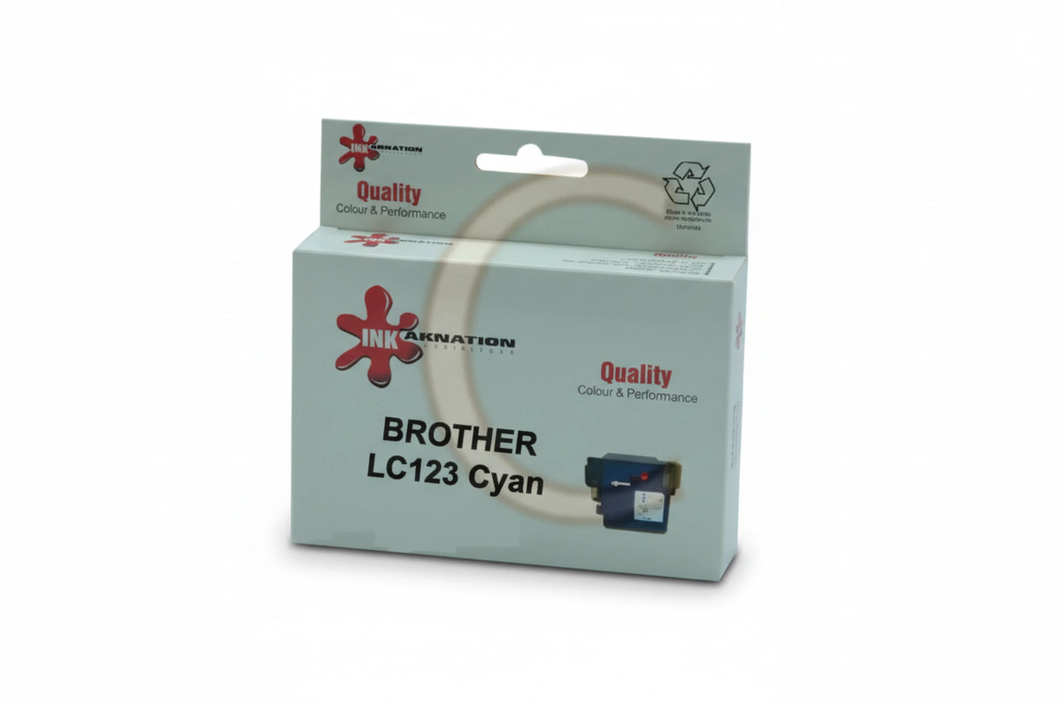 ראש דיו  ציאן תואם BROTHER LC123 Cyan