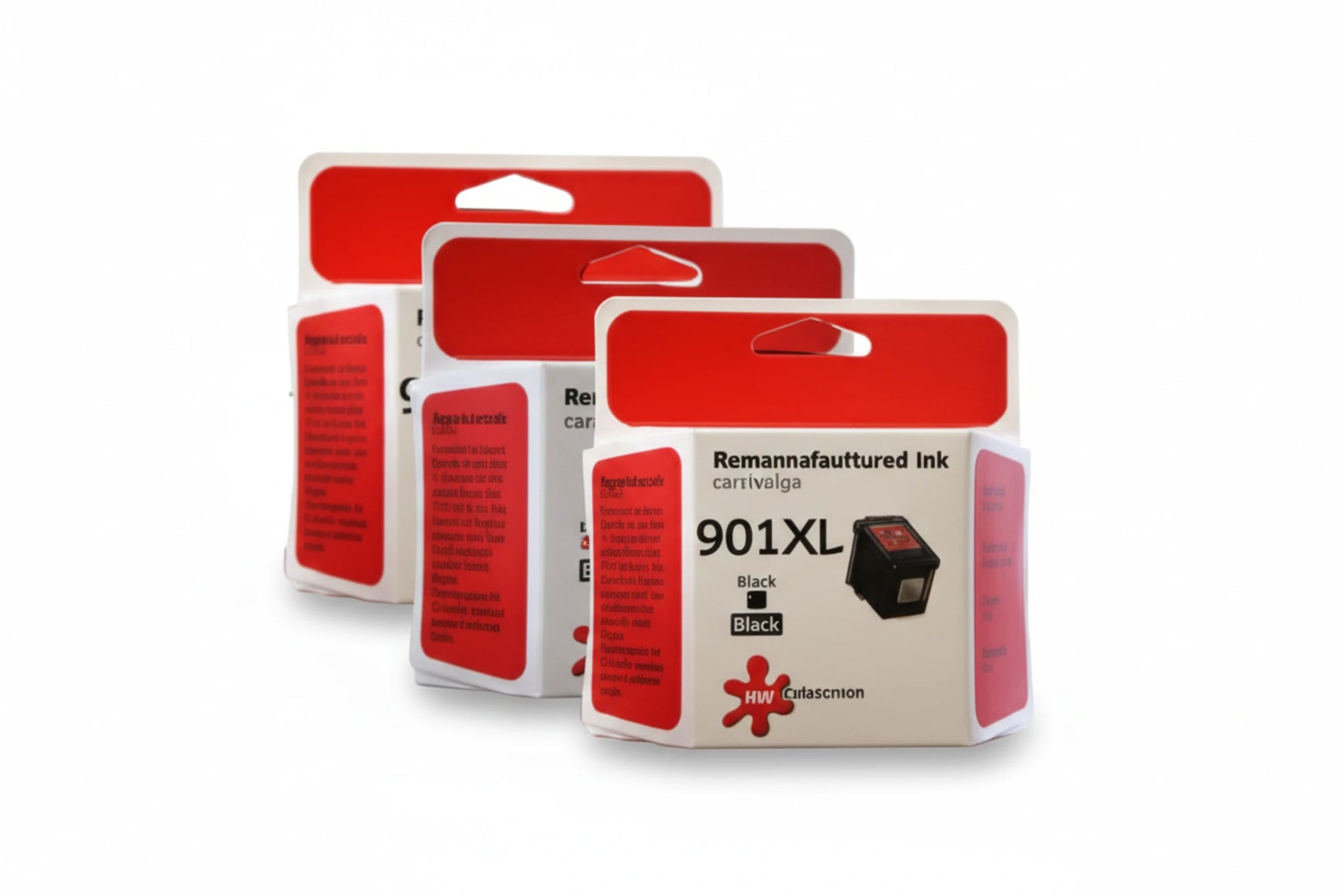 מחיר ליח` בקניית 3 ראשים hp 901XLחליפי  שחור גדול