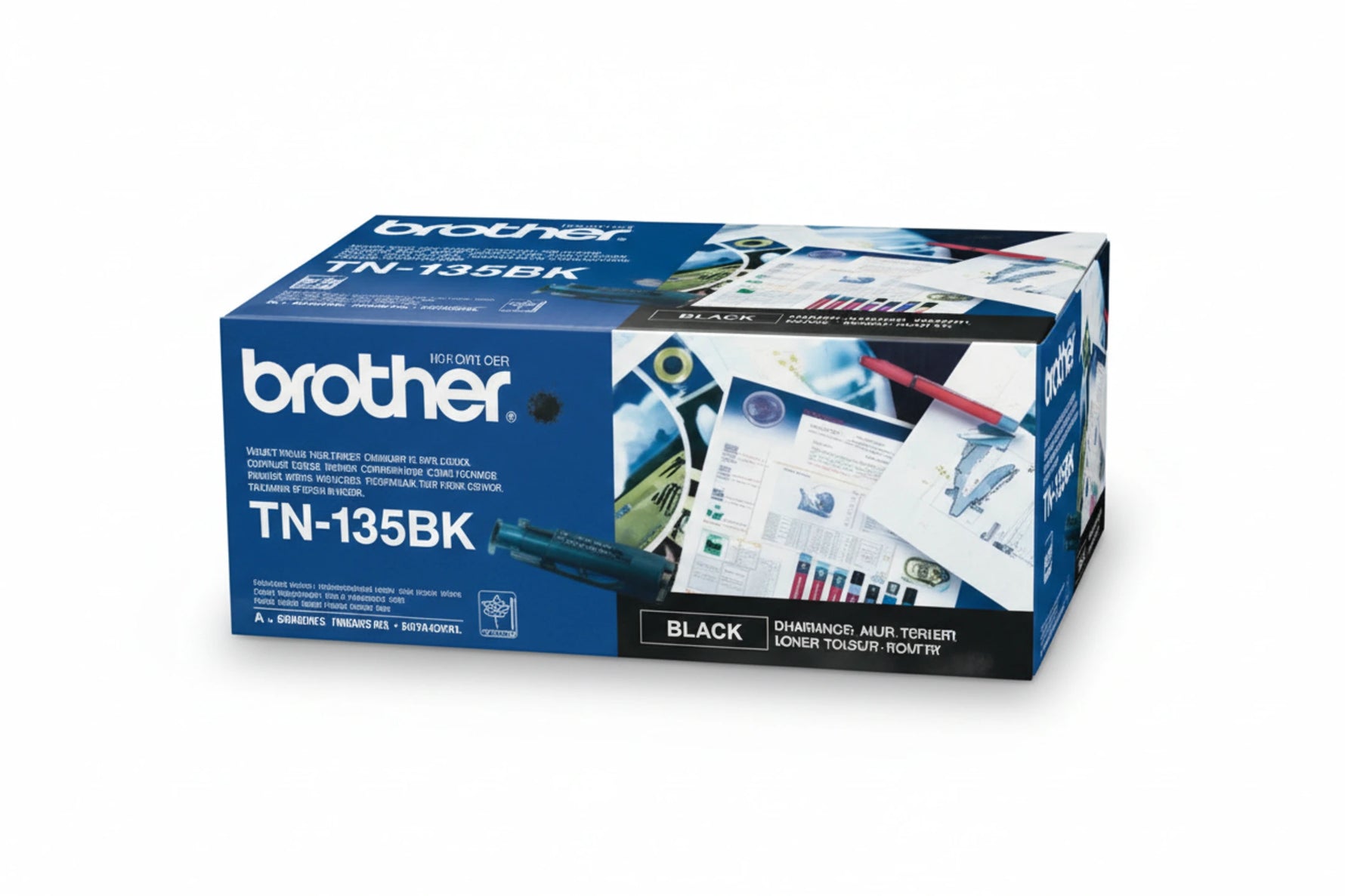 Tn-135bk מספיק לכ 5000 דף- brother
