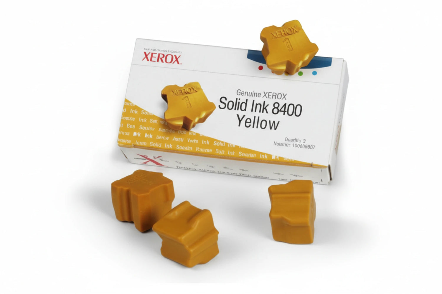 3 יחידות צהוב מקורי XEROX 108R00607 