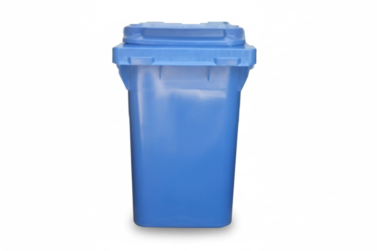 פח אשפה כחול - 60 ליטר עם גלגלים