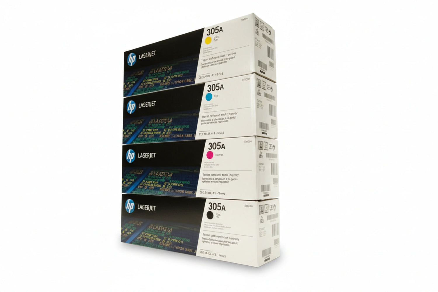 סט טונרים מקוריים HP CE410X-1-2-3 שחור ושלושה צבעים (305A )